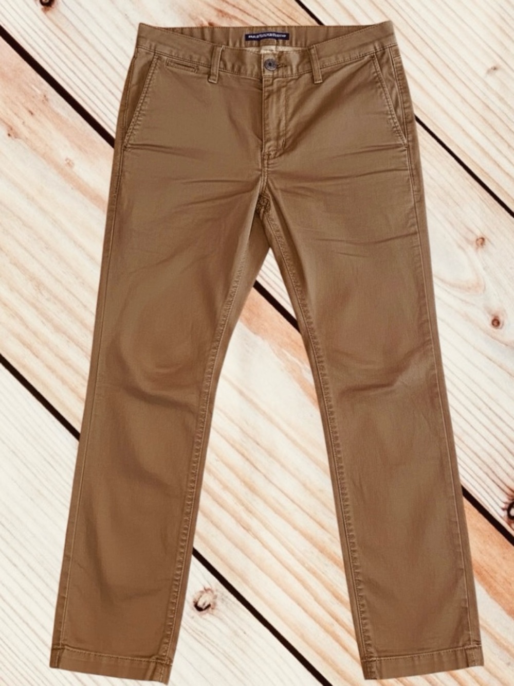 American Eagle Flex Khaki Pants Men's 30x32 Original Straight Beige Chinos